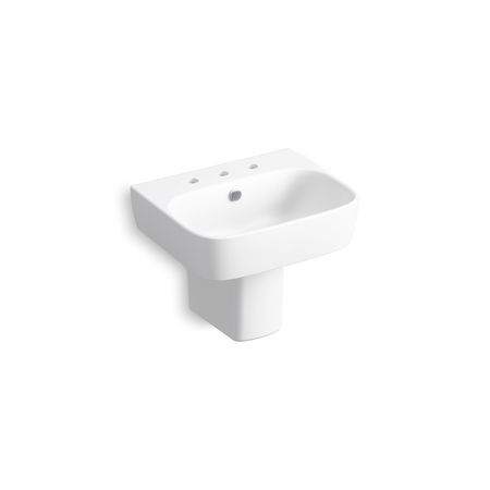 Kohler Modernlife Wall-Mount Pedestal Bathroom Sink 77768-8-0